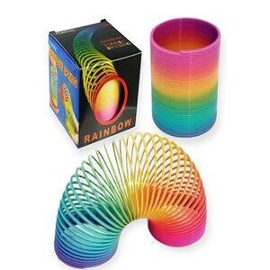 Rainbow Magic Spring, 12 PCS Colorful Rainbow Neon Plastic Spring Toy Stocking